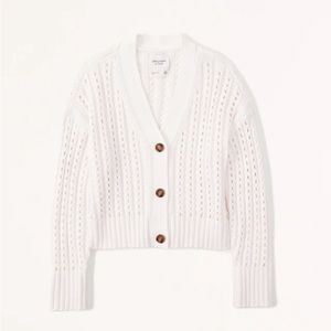 Mesh Stitch Short Cardigan